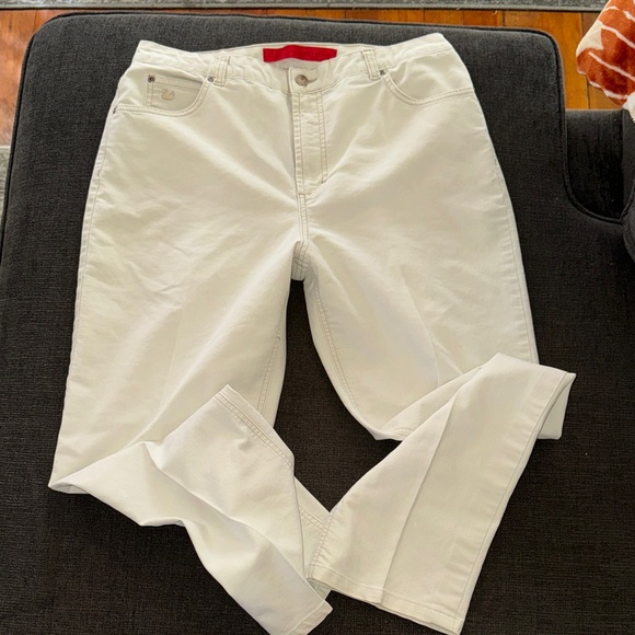 Gloria Vanderbilt Cream Jeans/Pants size 14 - Picture 2 of 7